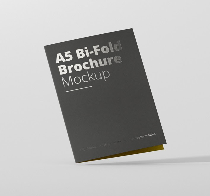 Download A5 Bi-Fold Brochure Mockup - Premium and Free Mockups for ...