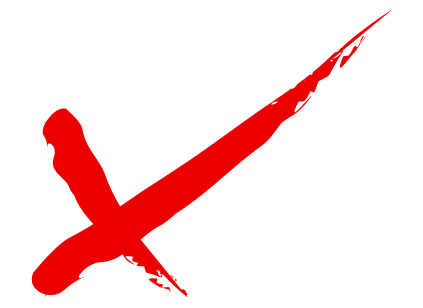 Crossed out clipart - Clipground