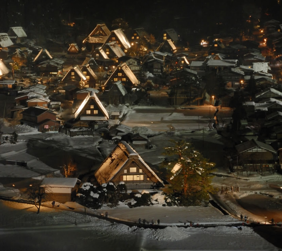壁紙 白川郷の風景のスマホ壁紙960x854 Shirakawago A05 Jpg 壁紙box