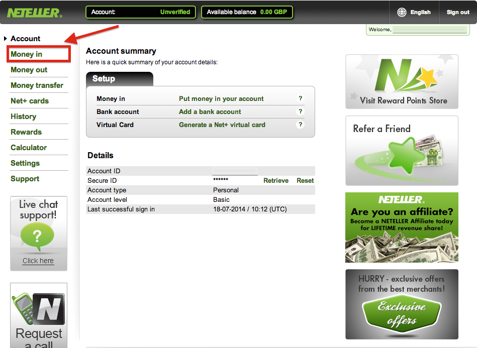 How to Open a NETELLER Account