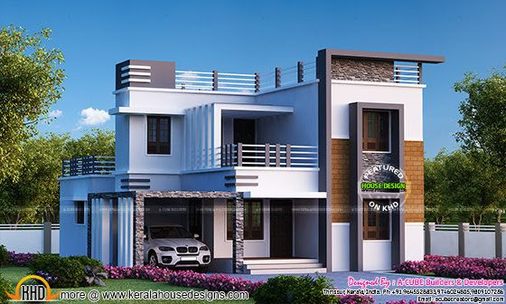 4 bedroom flat roof modern home 2655 sq-ft