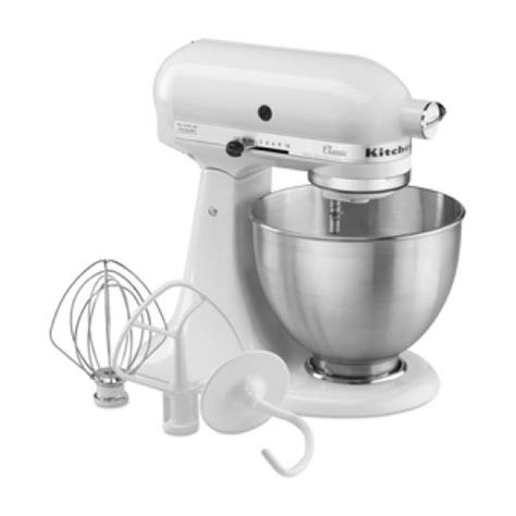 Kitchenaid 4.5qt classic stand mixer . KitchenAid 5K45SSWH 220-240 volts 50 Hz Classic 4.5 QT