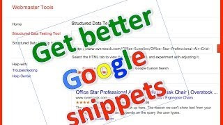Better Snippets of your Web Page on Google? Easy!