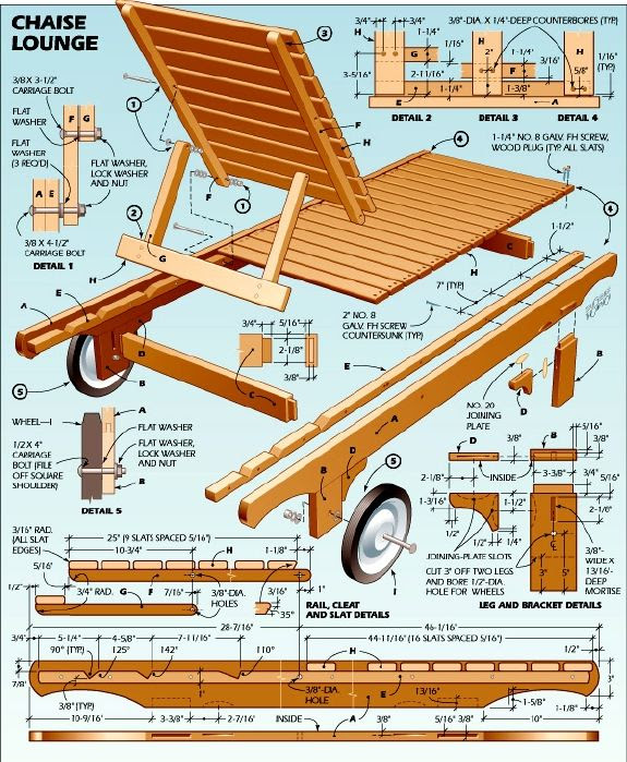 Cedar Chaise Lounge Plans | DIY | Pinterest