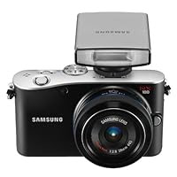 Samsung EV-NX100 14.6  MP Digital Camera with SLR 20-55mm iFunction Lens and External Flash