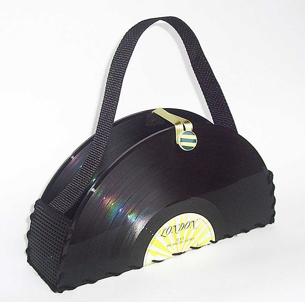 Rolling Stones Vinyl Record Purse Handbag