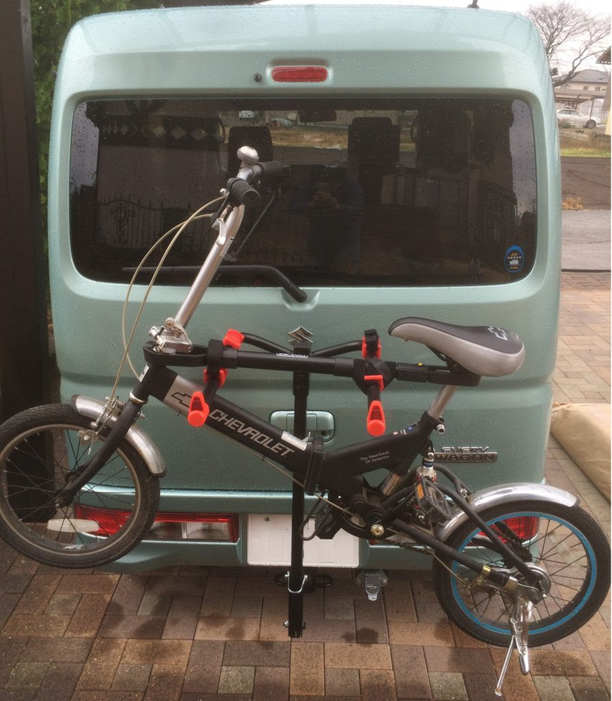 自転車の取り付け Nkjの軽自動車キャンプ