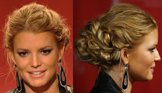jessica simpson updo hairstyles