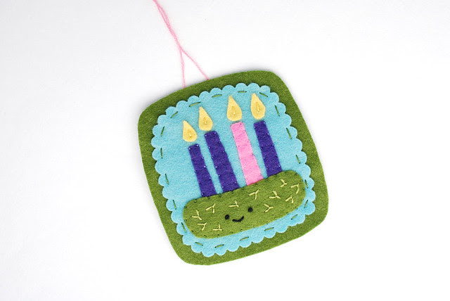 Adventing Time Felt Ornament