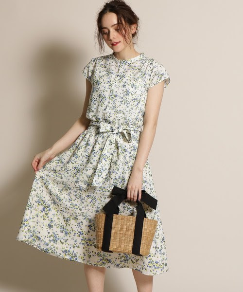 セール フラワージョーゼットワンピース ワンピース Anatelier アナトリエ のファッション