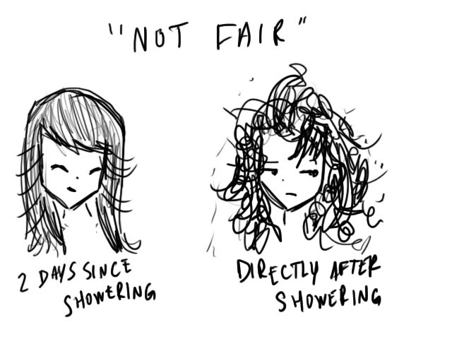 showering