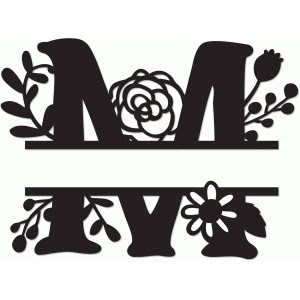 Download Silhouette Design Store - View Design #64224: split monogram m