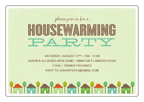 stylish housewarming party invitaiton
