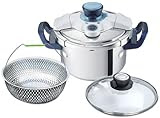 T-fal ワンタッチ開閉圧力なべ クリプソ グランド 4.5L 【温度感知タイマー付き】 P4100644
