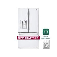 LG 30.7 Cu. Ft. White Freestanding French Door Refrigerator - LFX31925SW