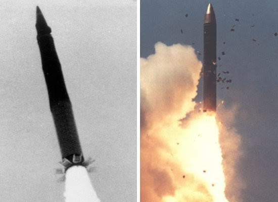 Rusia SS-25 dan rudal Amerika Peacekeeper nuklir strategis