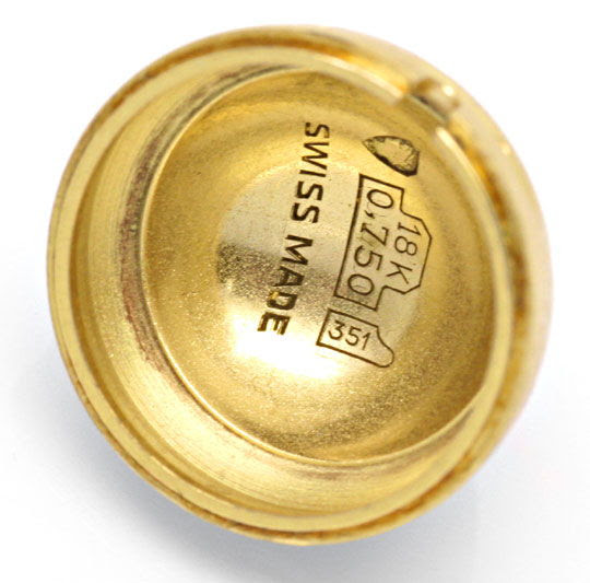 Original-Foto 5, GOLD-KUGEL-ANHÄGER-UHR EMAILLE-GOLDKETTE RAR