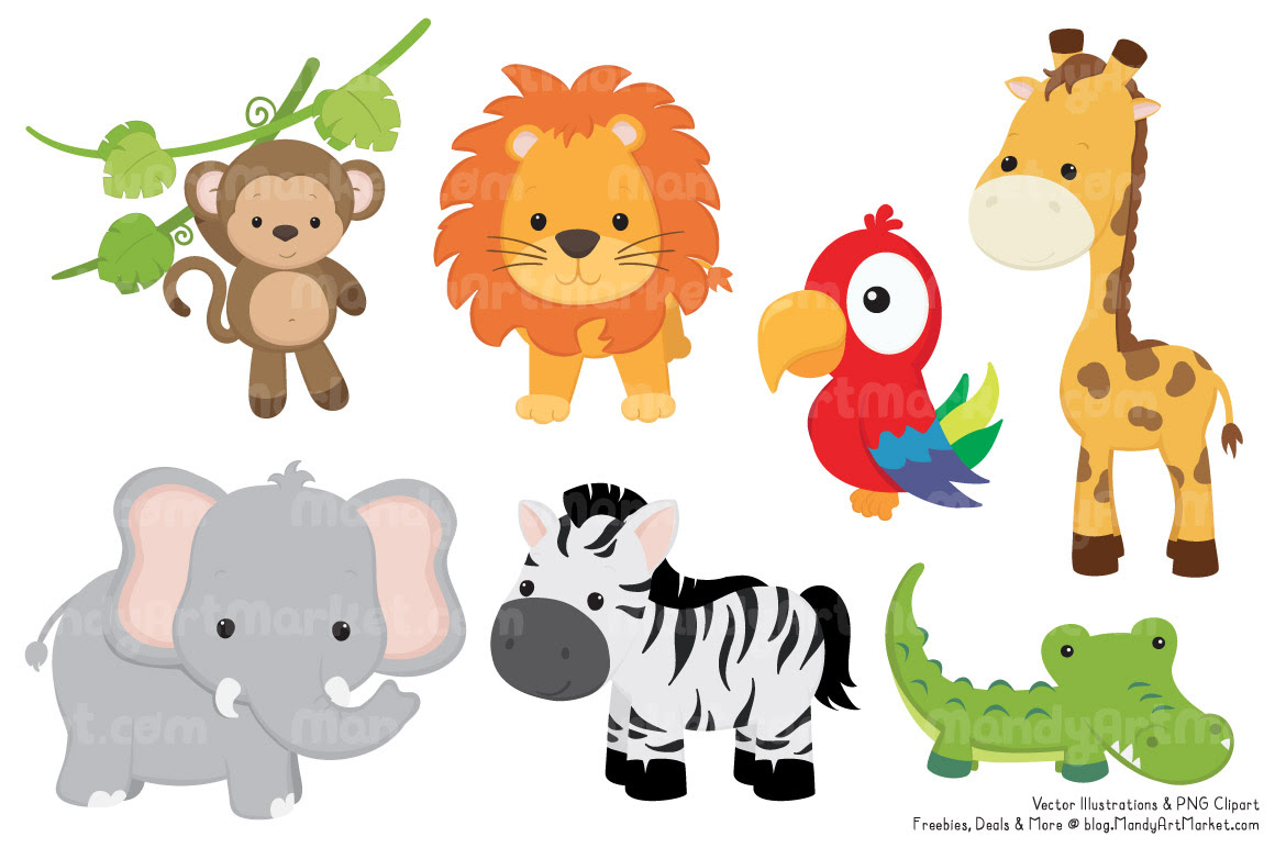 Download clipart jungle animals free - Clipground
