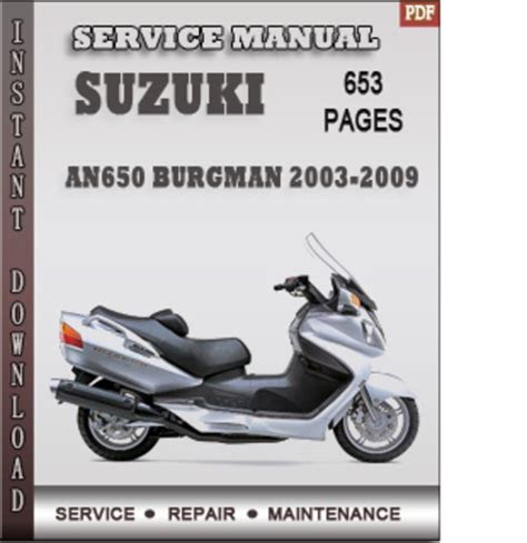 eBook Suzuki An650 Burgman 2003 Factory Service Repair Manual