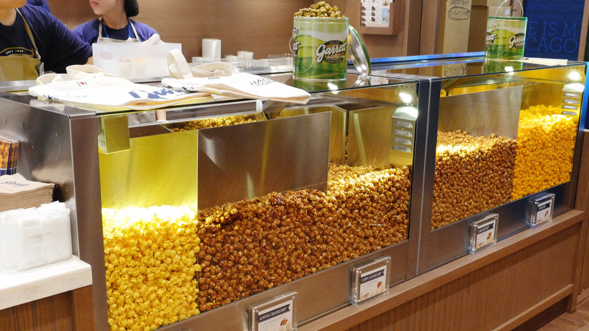 Garrett Popcorn Shops I Went To A Store Earlier Just Before The Opening Of Shinsaibashi Branch Of The 5th Store In Japan Gigazine