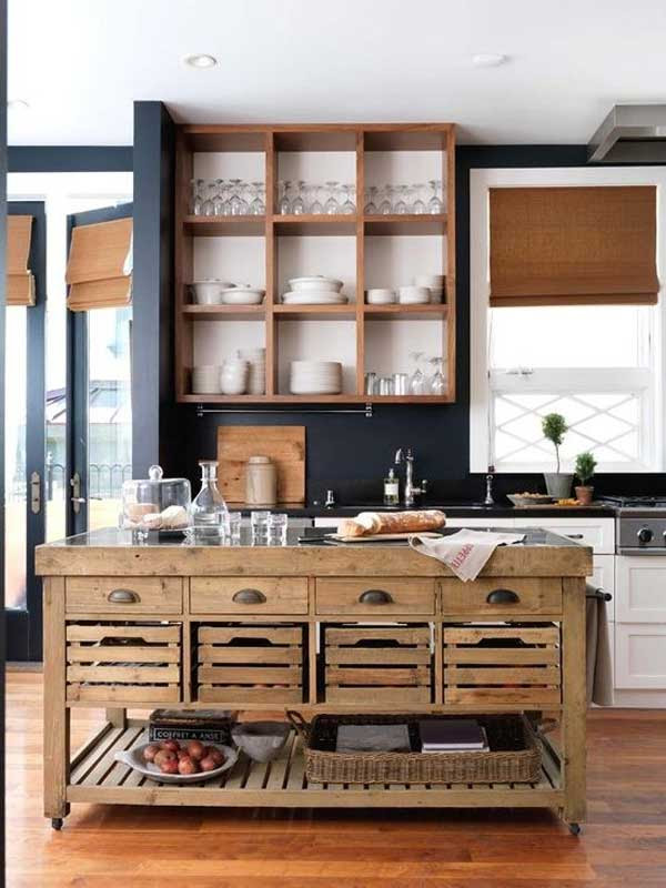 32 Simple Rustic Homemade Kitchen Islands - Amazing DIY, Interior & Home Design