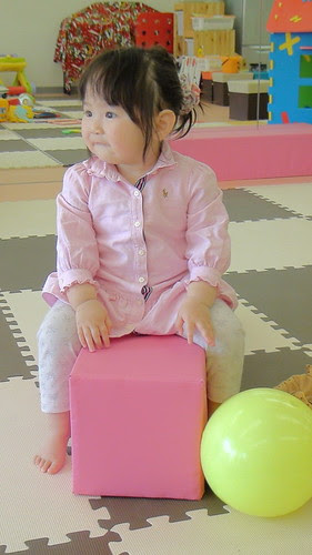 Miyu, with her scrunchy