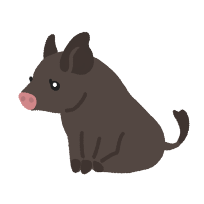 アグー 黒豚 のあかちゃんの無料素材 イラスト沖縄 おきなわ