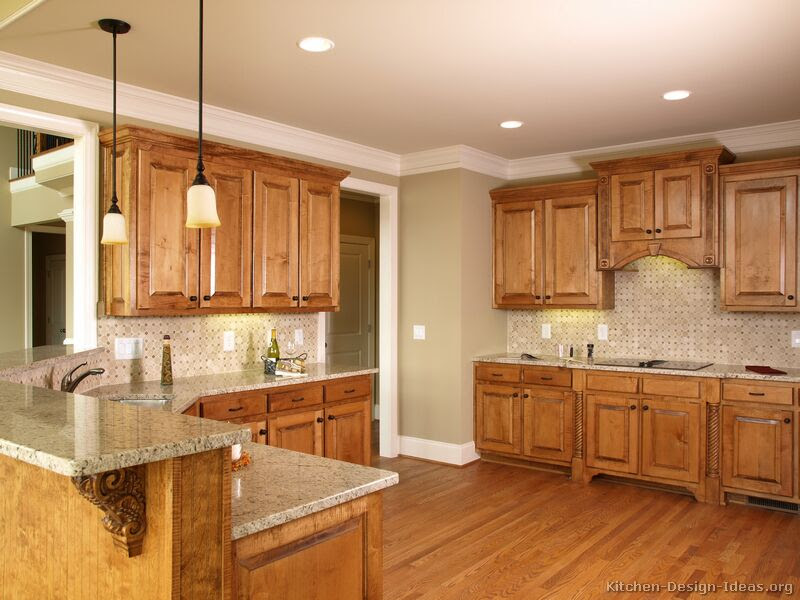 Pictures of Kitchens - Traditional - Medium Wood Cabinets ...