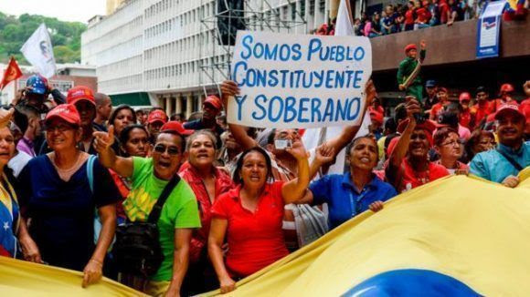 Venezolanos salen a las calles para apoyar el proceso constituyente. Foto: Agencias.