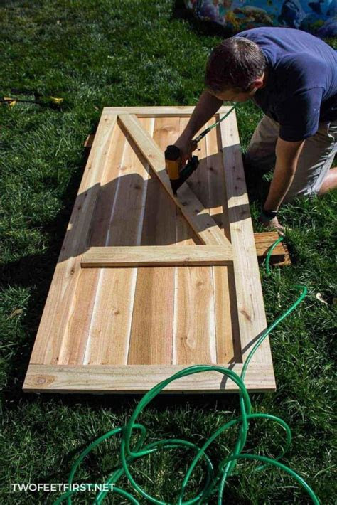 easy idea  diy  shed door