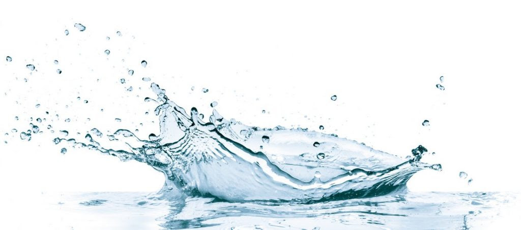 A big splash of water