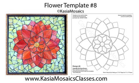  kasia mosaics classes template download flower design 8