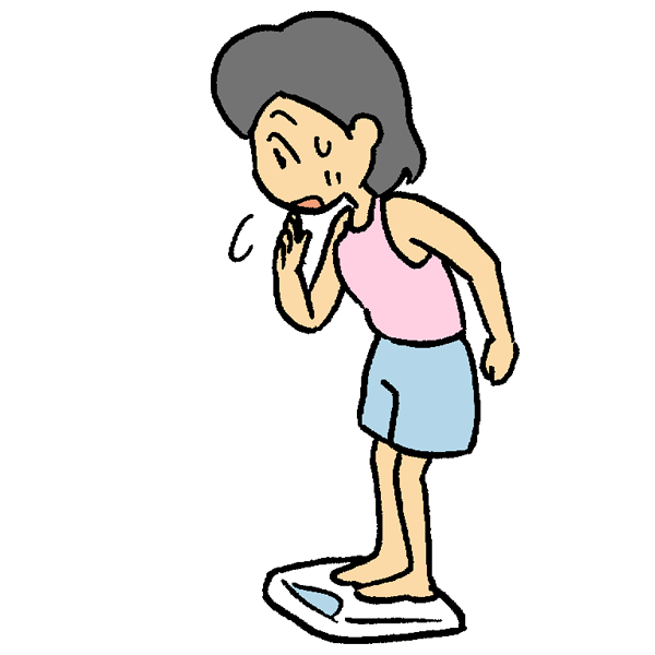 体重計のイラスト かわいいフリー素材が無料のイラストレイン
