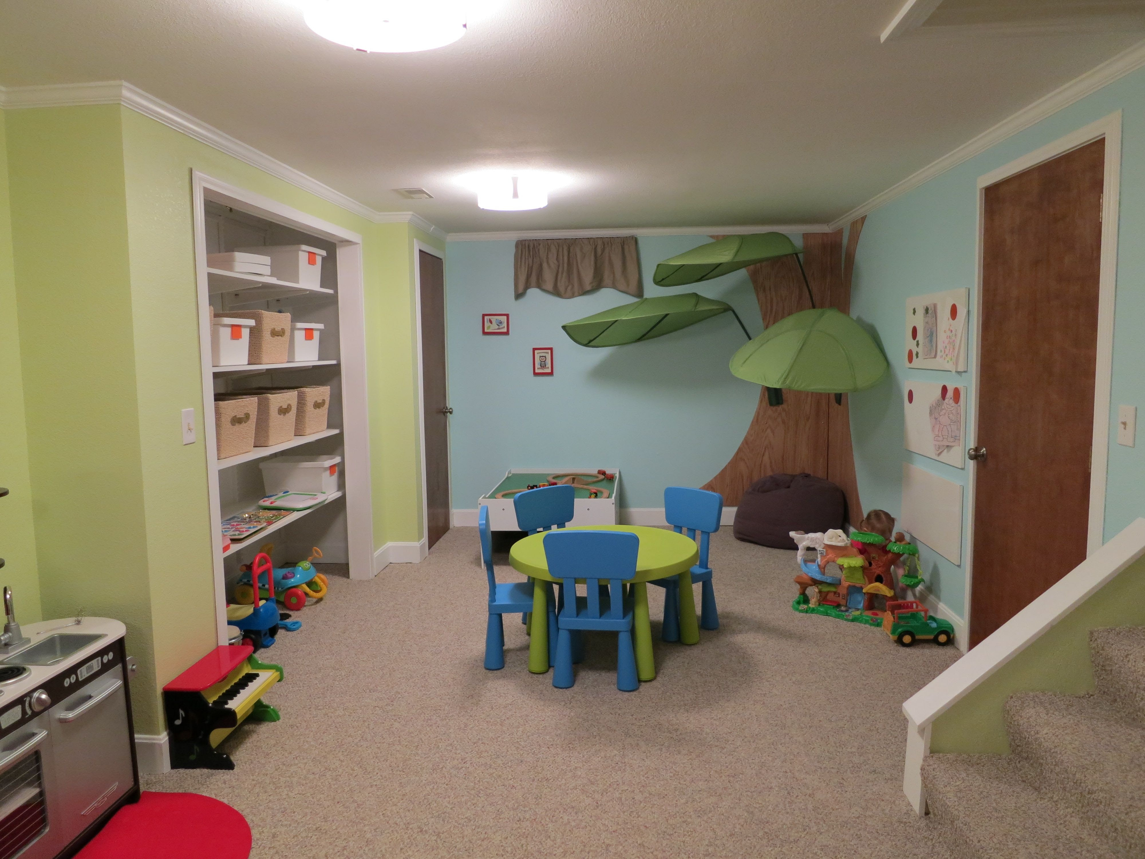 Basement playroom  Basement ideas Pinterest