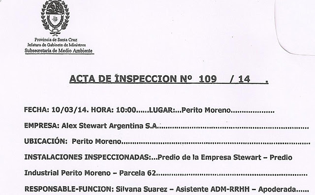 Los cateos en Alex Stewart dieron negativos, pero se confirman irregularidades en el manejo de residuos tóxicos - Foto: OPI Santa Cruz