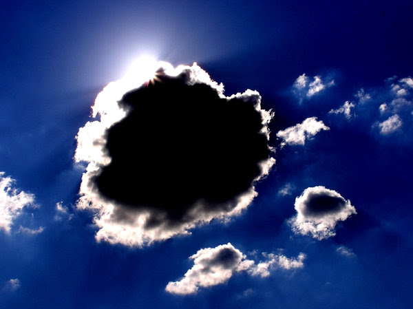 Rainy clouds: A dark cloud