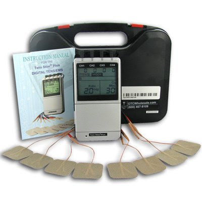 Platinum TENS Unit and Muscle Stimulator 4 Channel Combo Unit with AC Adapter