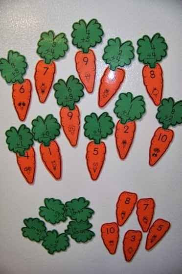 sumas con zanahorias