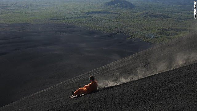 "To our knowledge, volcano boarding is only possible on Cerro Negro," says Timothy Brauning of Bigfoot tour company. "In parts of South America, and other parts of the world, there is something called 'sand boarding,' but this is nothing like volcano boarding."