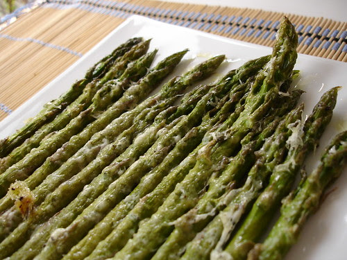 Martha’s roasted asparagus with parmesan