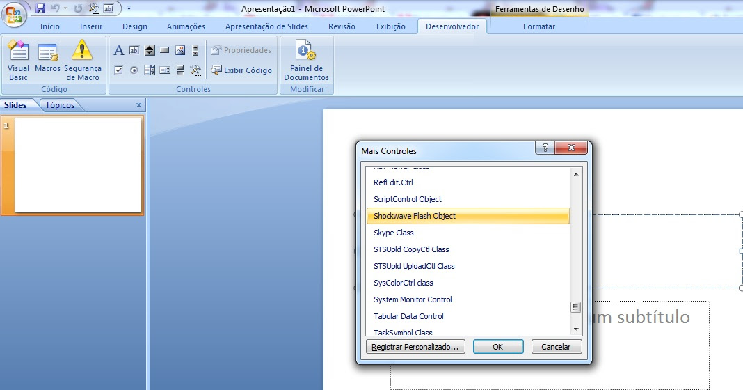 Extensão powerpoint 2013