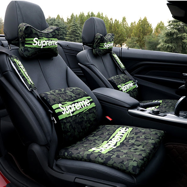 Supreme 車用クッションカバー 肌触り良いシートクッション シュプリーム 人気ブランド