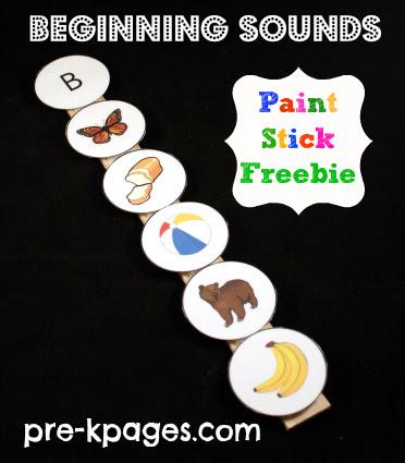 Free Printable Beginning Sounds Activity Letters A-Z for preschool and kindergarten
