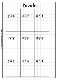 Long Division – 2 Digits By 1 Digit – Without Remainders – 10 ...