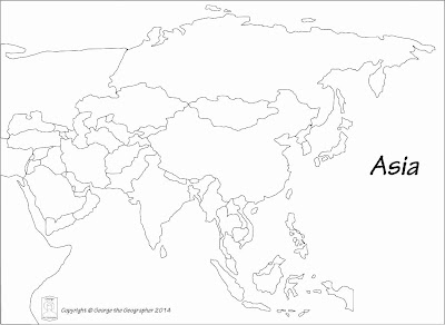 Africa Map Coloring Page