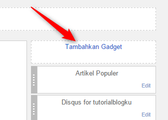 Tambahkan Gadget