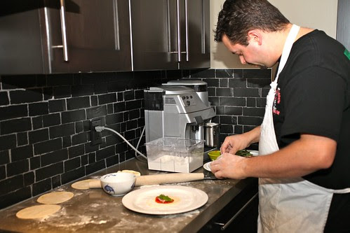 making mini-calzone