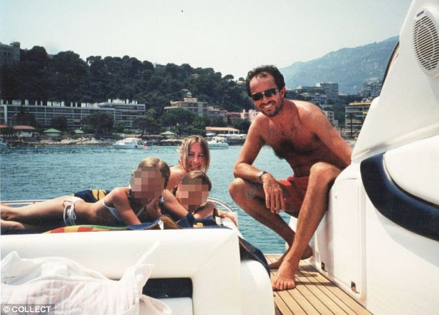 Five star family fun: Scot and Michelle with daughters Sasha and Scarlet on holiday in the Mediterranean in 2000 