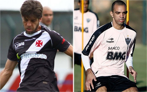 Juninho Pernambucano e Diego Tardelli na mira do Galo (Foto: Arte / Globoesporte.com)