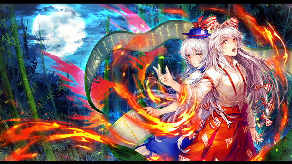 螢火 藤原妹紅 上白沢慧音 Pixiv年鑑 B